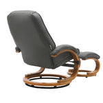 Ergonomic Executive Office Reclining Chair With Footstool | Grey