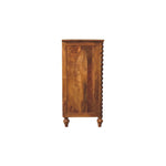 Solid Mango Wood Spindle Sideboard In Light Brown Finish