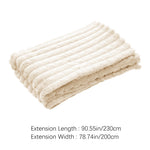 Cozy Checkered Throw Blanket Soft Double-sided Use, Warm & Easy To Clean | Extra Large | Beige