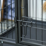 109.5 x 71 x 78 cm Metal Dog Cage W/ Locking Door, Wheels