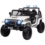 Kids Ride On Car, 12v Electric Truck W/ Suspension | White