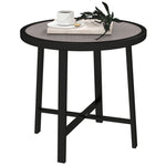 50.5cm Round Garden Table W/ Spc Tabletop | Gray