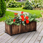 Outsunny Wooden Raised Garden Bed With Drainage Gaps