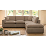 Cotleigh Reversible 5-piece Modular Corner Sofa | Light Brown