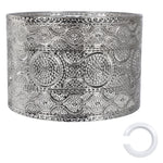 Emitto Ceiling Light Shade Moroccan Style Silver Chrome Pendant Shade Lamp Decor