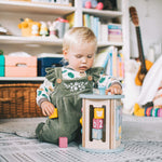 Wooden Rolling Activity Centre, 4 Sided Activity Toy