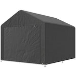 6.6x7.8ft Garden Storage Shed Tent Bike Tent Dark Grey