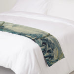 Palm Sepia Throw 130 X 170 Cm Tropical Blanket | 130cm x 170cm | Blue