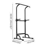 Centra Pull Up Station 9-height Adjustable 150kg Carbon Steel Black