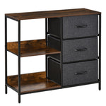 Chest Dresser Tower With 3 Drawers Storage Cabinet Organizer | One Size | Black