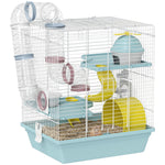 PawHut Hamster Cage, Gerbil Cage For Dwarf Hamsters, 34.5 X 27.5 X 41 Cm