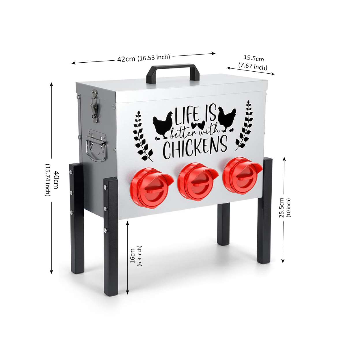Metal Chicken Feeder – Stylish, Durable & Convenient