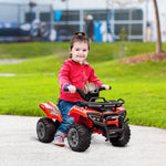 6v Kids Electric Ride On Car Toddler Quad Bike Atv For 18-36 Month | Red