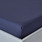Egyptian Cotton Deep Fitted Sheet 200 Tc | Super King | Navy Blue