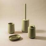 Toothbrush Holder, Big Capacity, Durable, Polyresin, Sage Green, Saona