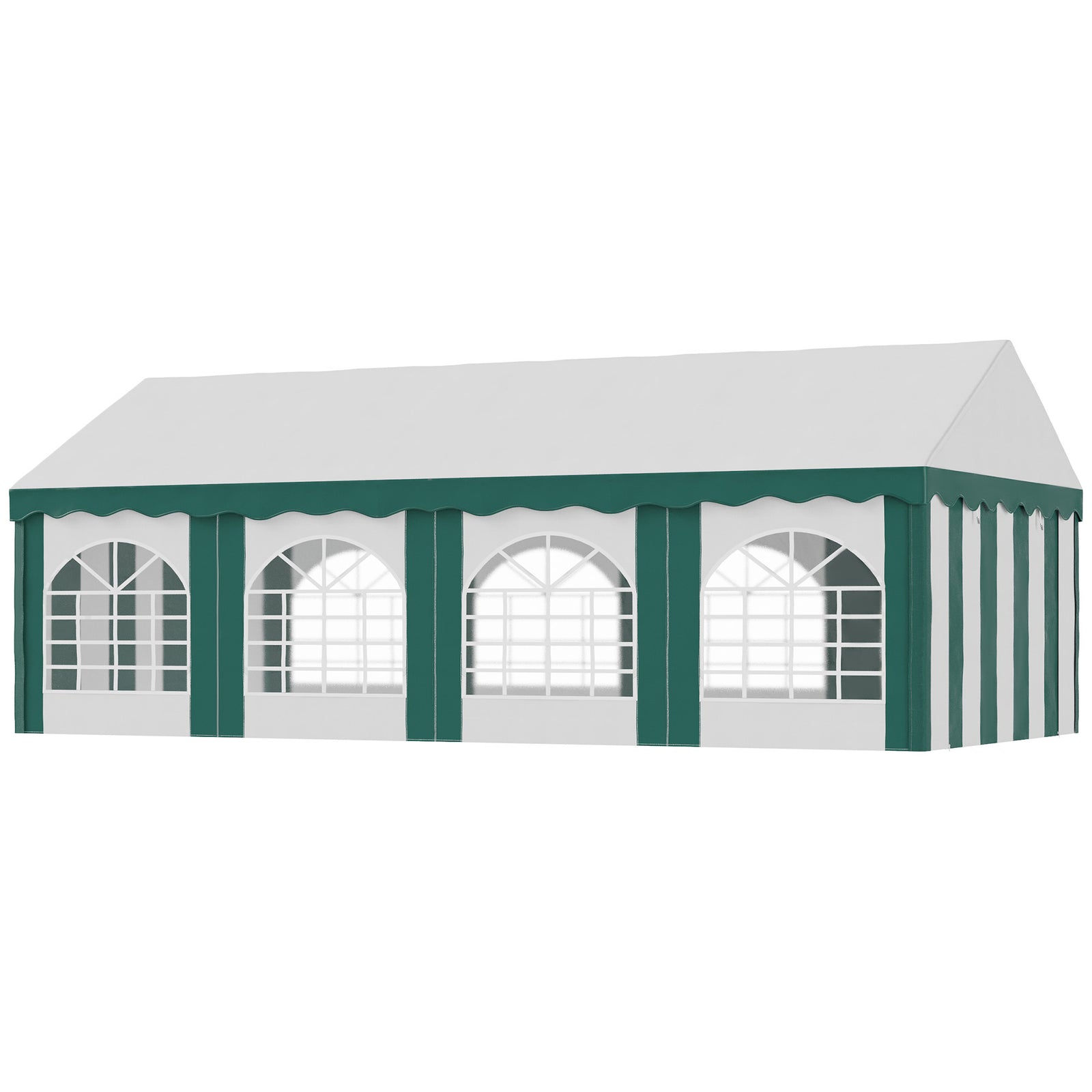 Marquee Gazebo, Party Tent With Sides And Double Doors | Large | White
