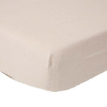 Luxury Linen Deep Fitted Sheet | Double | Natural
