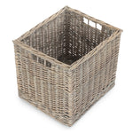 Antique Wash Wicker Storage Basket | One Size | Gray