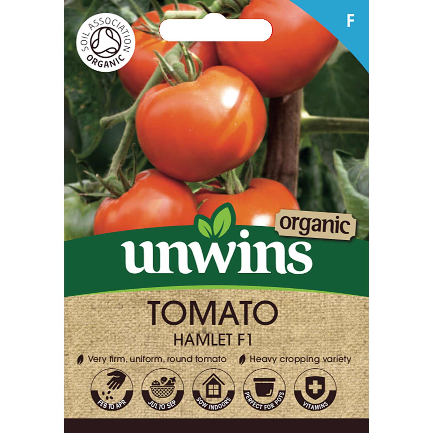 Organic Cordon Tomato Seeds Hamlet F1 | 5 Seeds