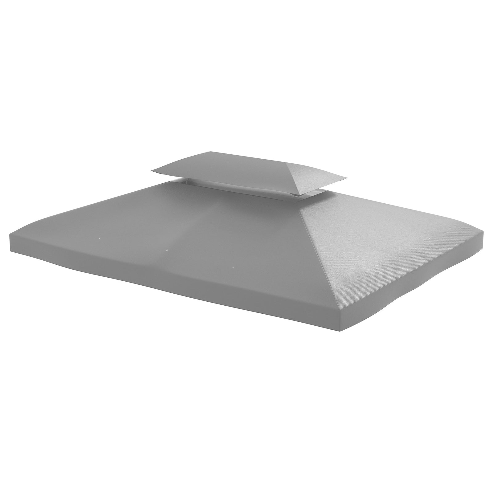 3x4m Gazebo Replacement Roof Canopy 2 Tier Top Uv Cover | Light Slate Gray