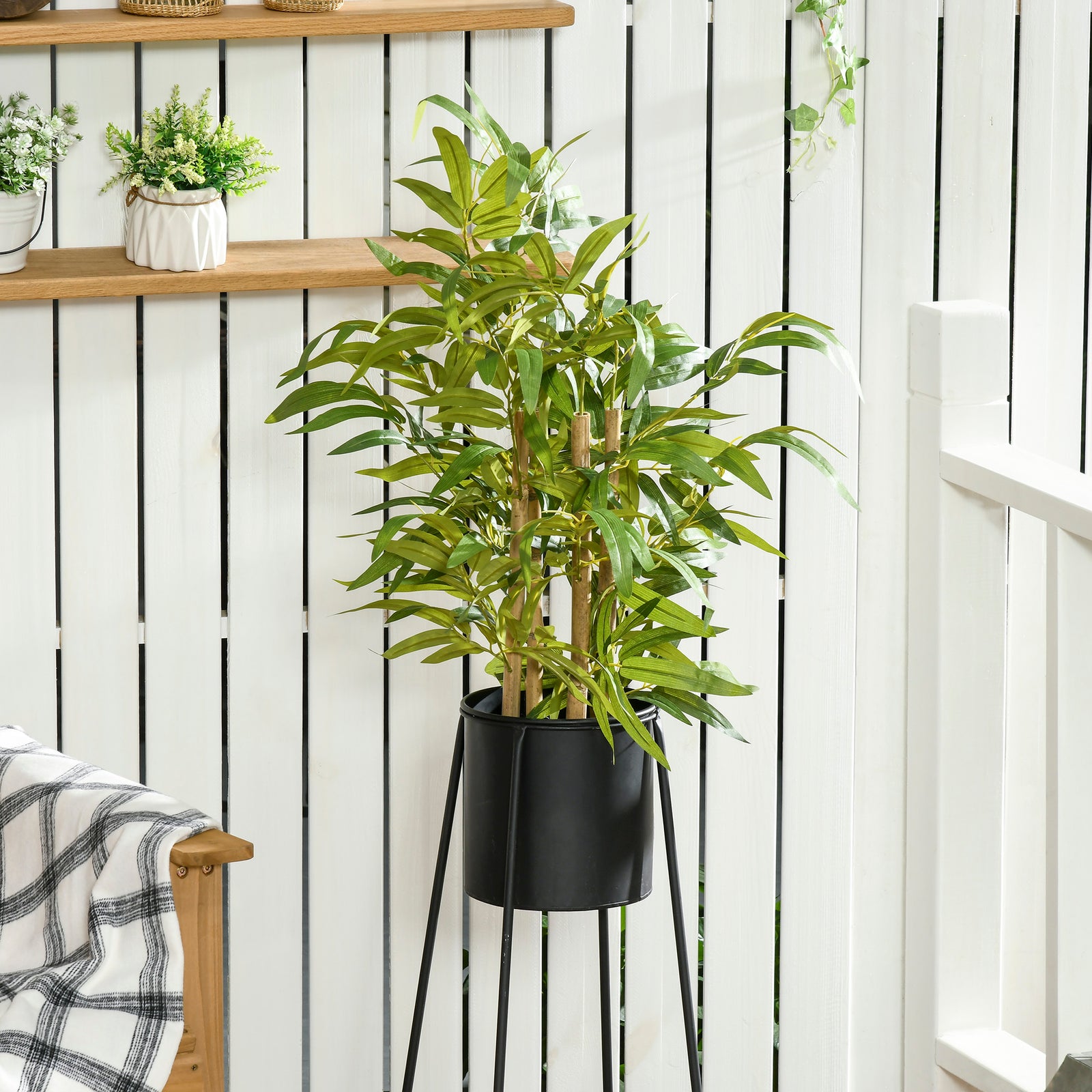 Potted 60cm Artificial Plants Bamboo Tree Indoor Outdoor