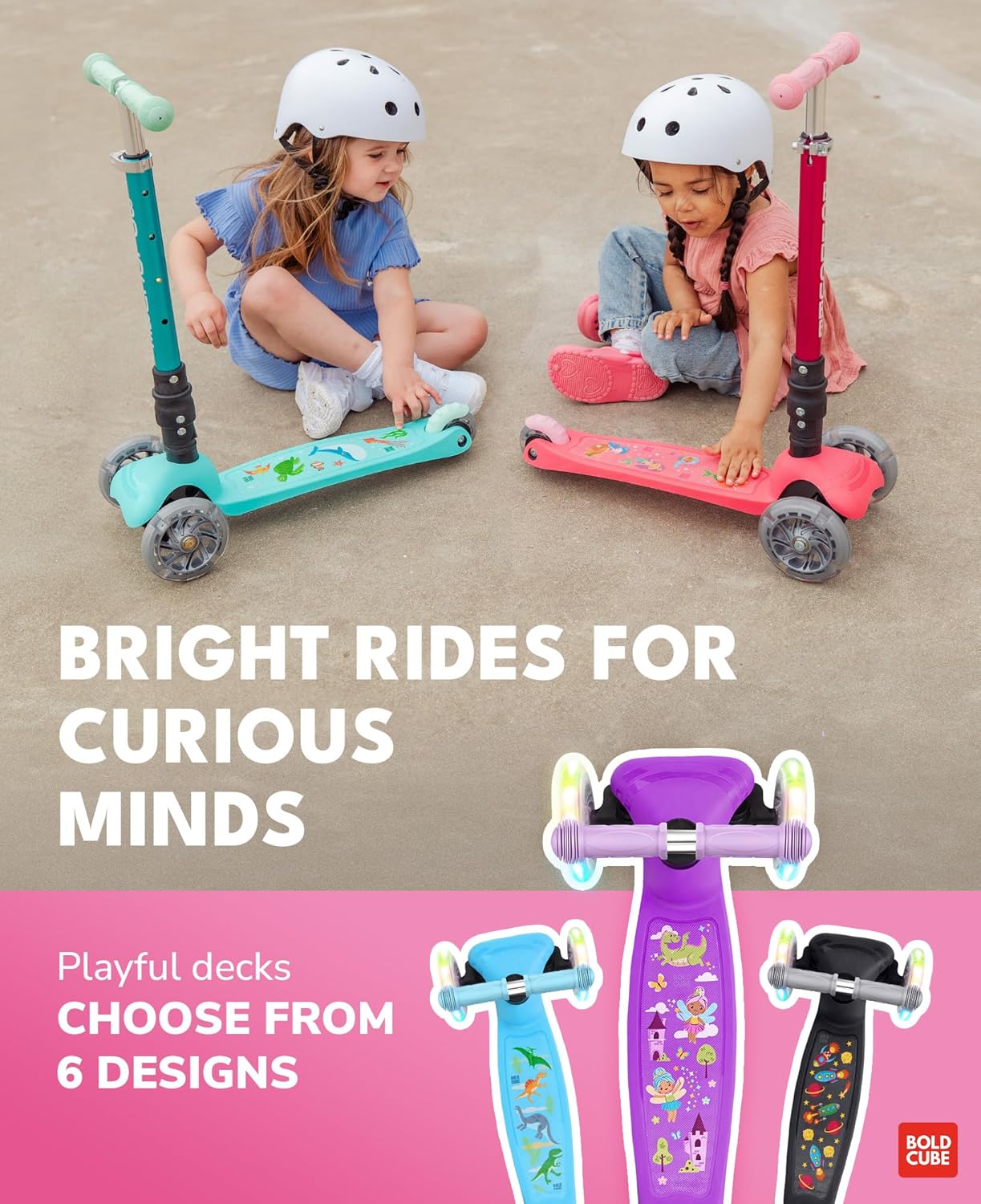 Teeny Fold 3 Wheel Scooter | Mermaid