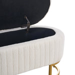 Breeins Teddy Fleece Upholstered Storage