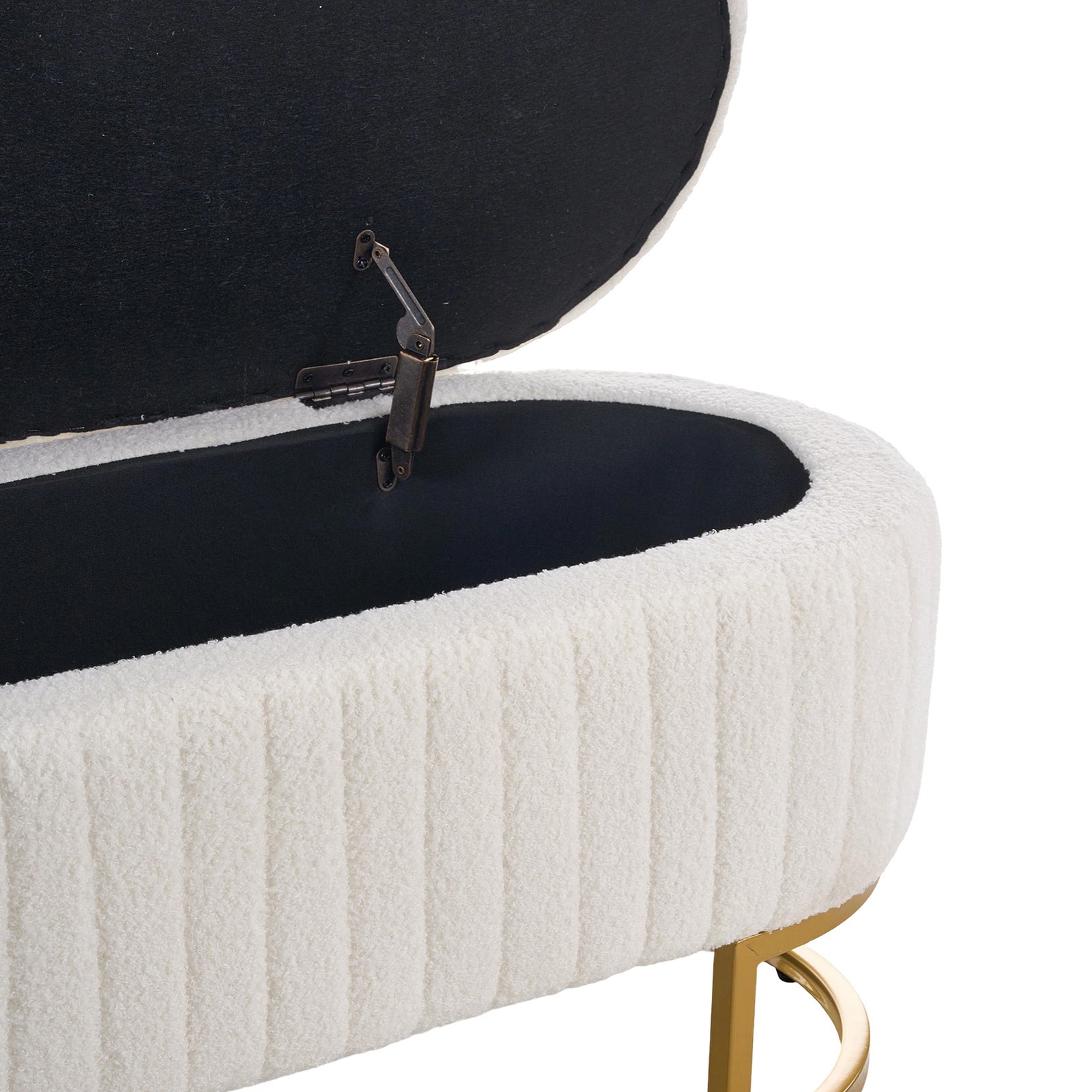 Breeins Teddy Fleece Upholstered Storage