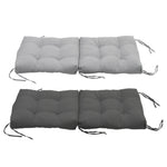 Lawn Chair Cushion Deep Seat For Indoor And Outdoor Furniture | Light Grey