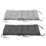 Lawn Chair Cushion Deep Seat For Indoor And Outdoor Furniture | Light Grey