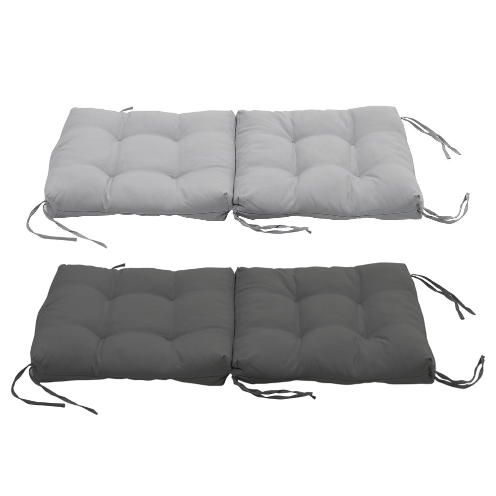 Lawn Chair Cushion Deep Seat For Indoor And Outdoor Furniture | Light Grey