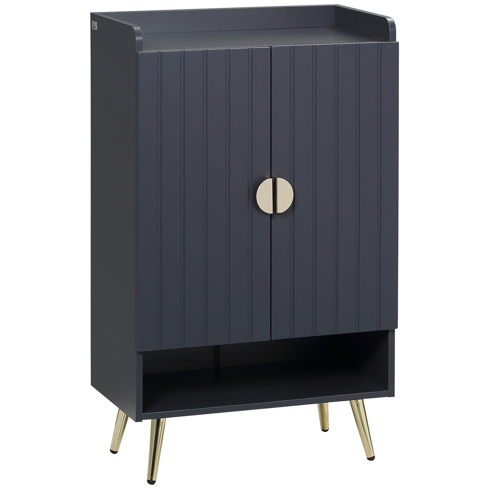 Shoe Storage Cabinet With Beadboard Doors For 15 Pairs | One Size