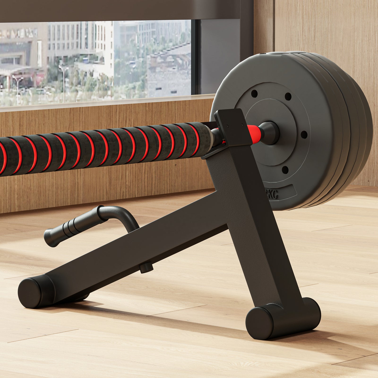 Deadlift Barbell Jack With Non-slip Handle For Loading | Black