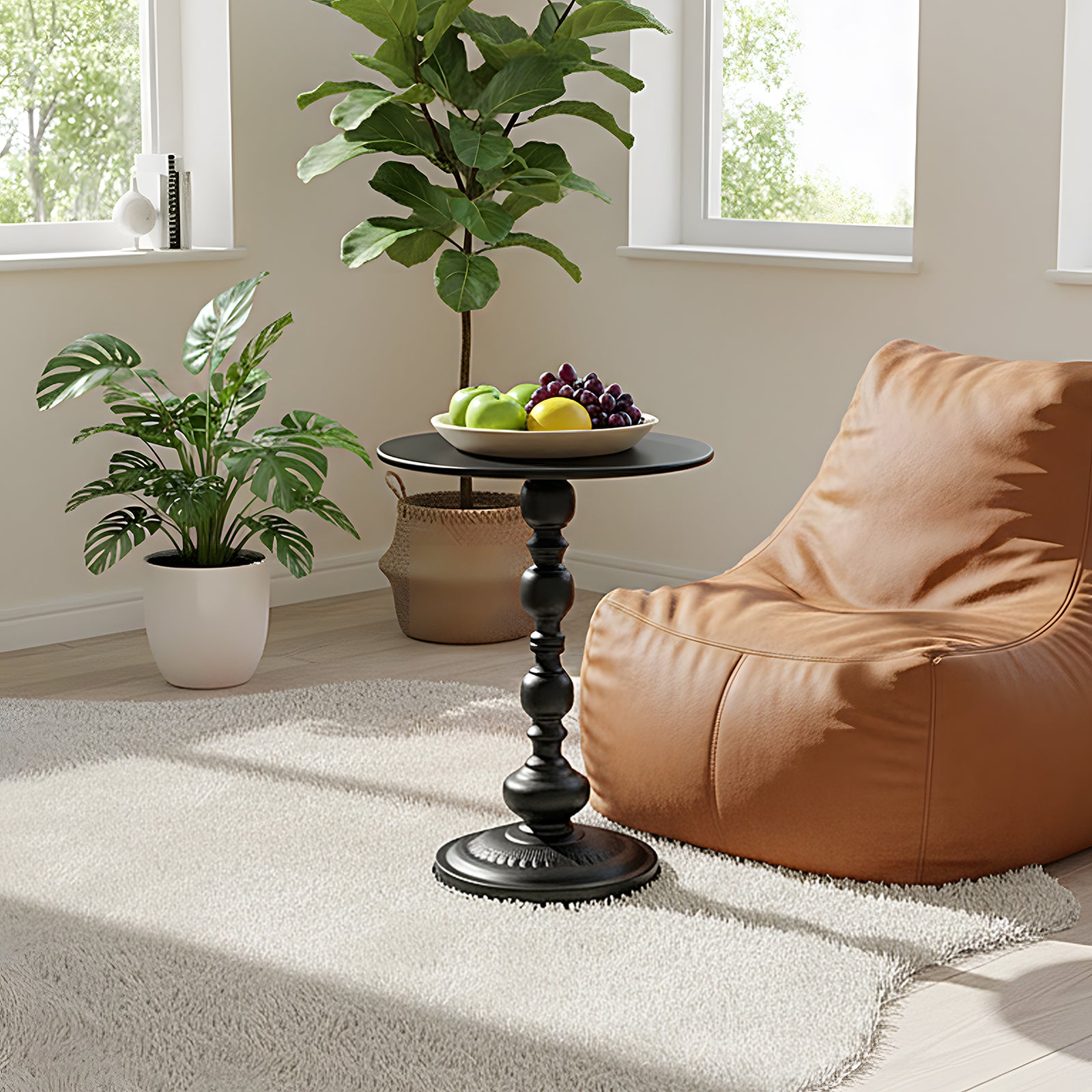 Breeins Vintage Cold-rolled Steel Round Side Table