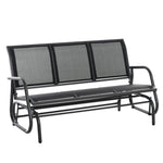 3-seat Glider Rocking Chair For Garden