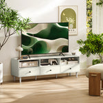 Tv Unit, Tv Cabinet For Up To 75", With Drawers, Shelves
