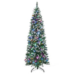 5/6/7ft Prelit Artificial Xmas Tree With Colourful Led | 6ft | Green