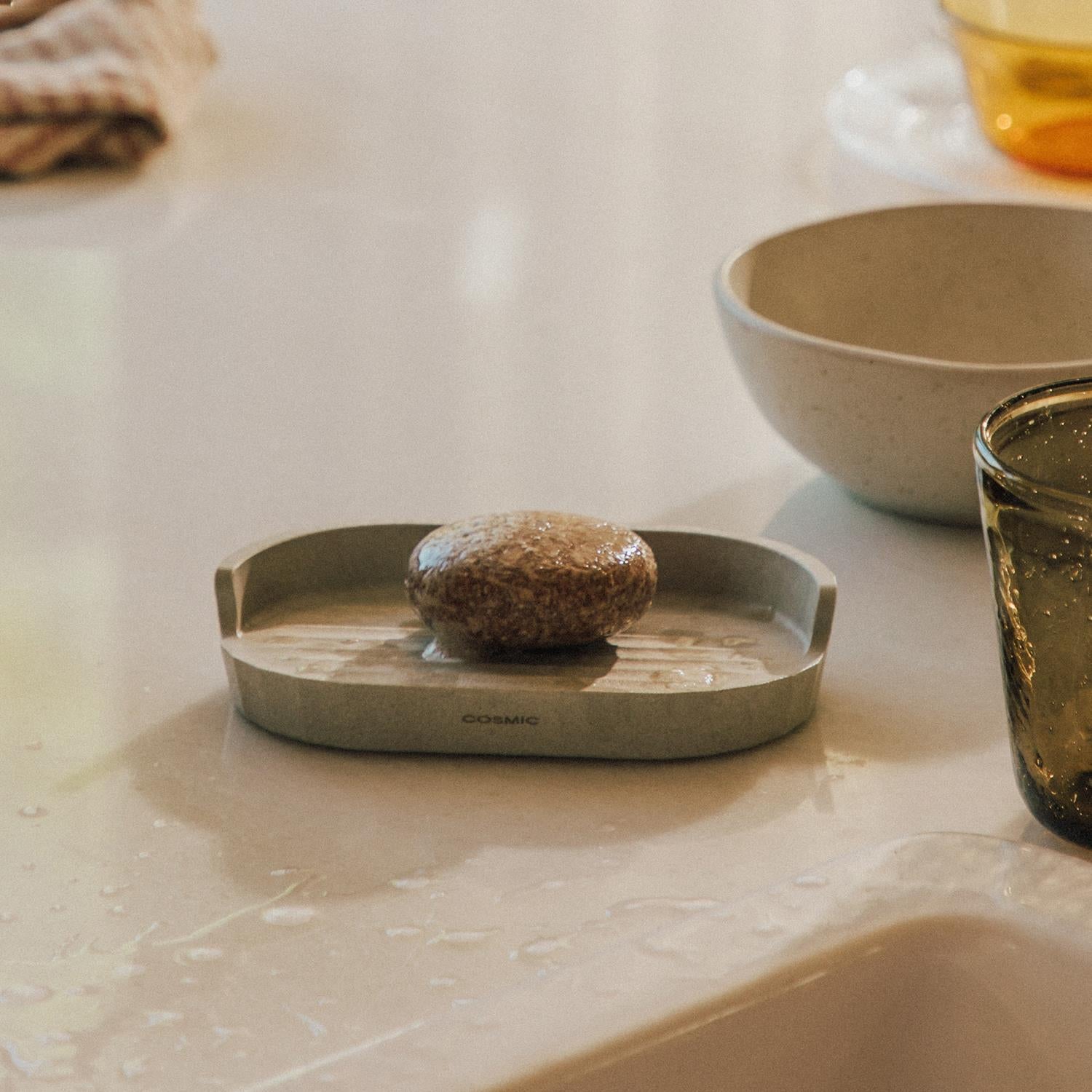 Soap Dish, Brown, Recycled, Award-winning Design, Avenir Collection
