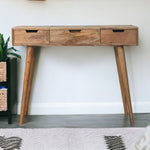 Solid Mango Wood Oak-ish Dressing Table