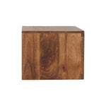 Arno Wall-mounted Nightstand In Golden Teak