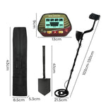 Metal Detector Professional Waterproof For Beginner 4 Search Mode | Black