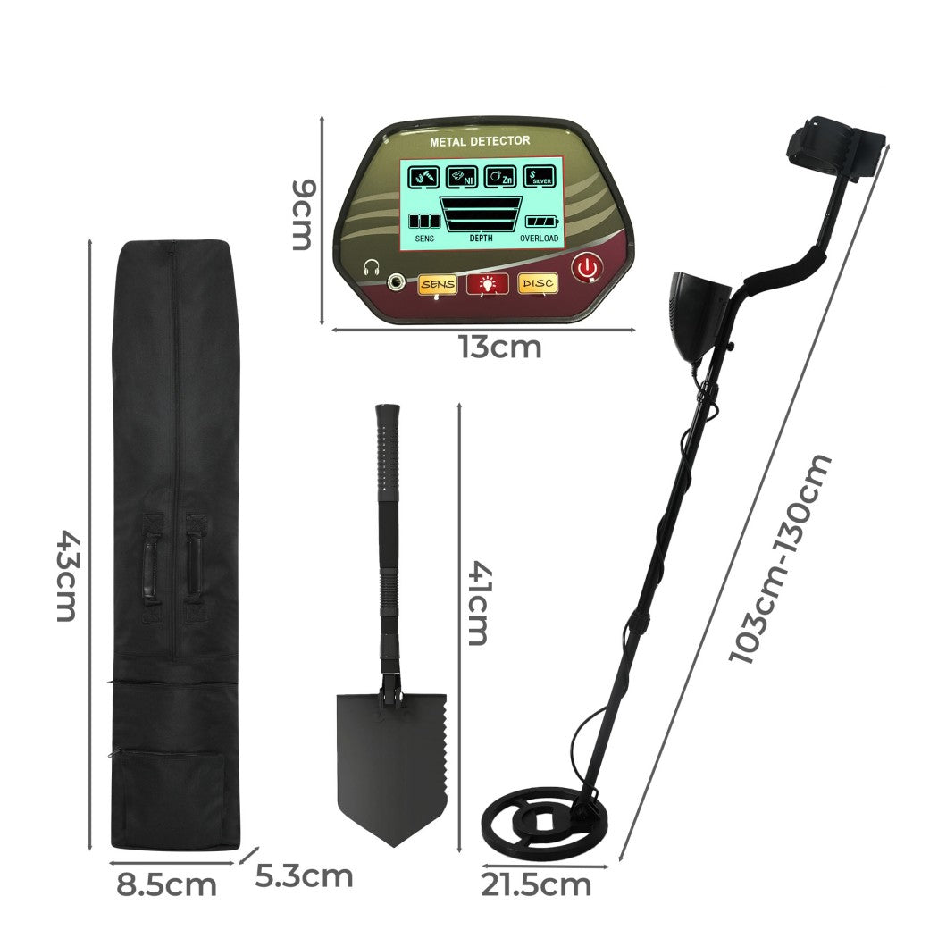 Metal Detector Professional Waterproof For Beginner 4 Search Mode | Black