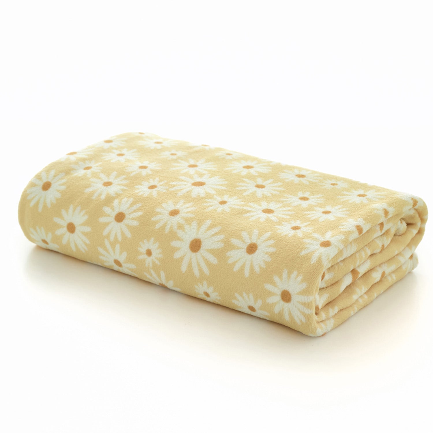 Deyongs Supersoft Daisy Floral  Print Coral Fleece Throw