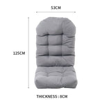 Outdoor Waterproof Tufted Swing Seat Cushion | Light Grey