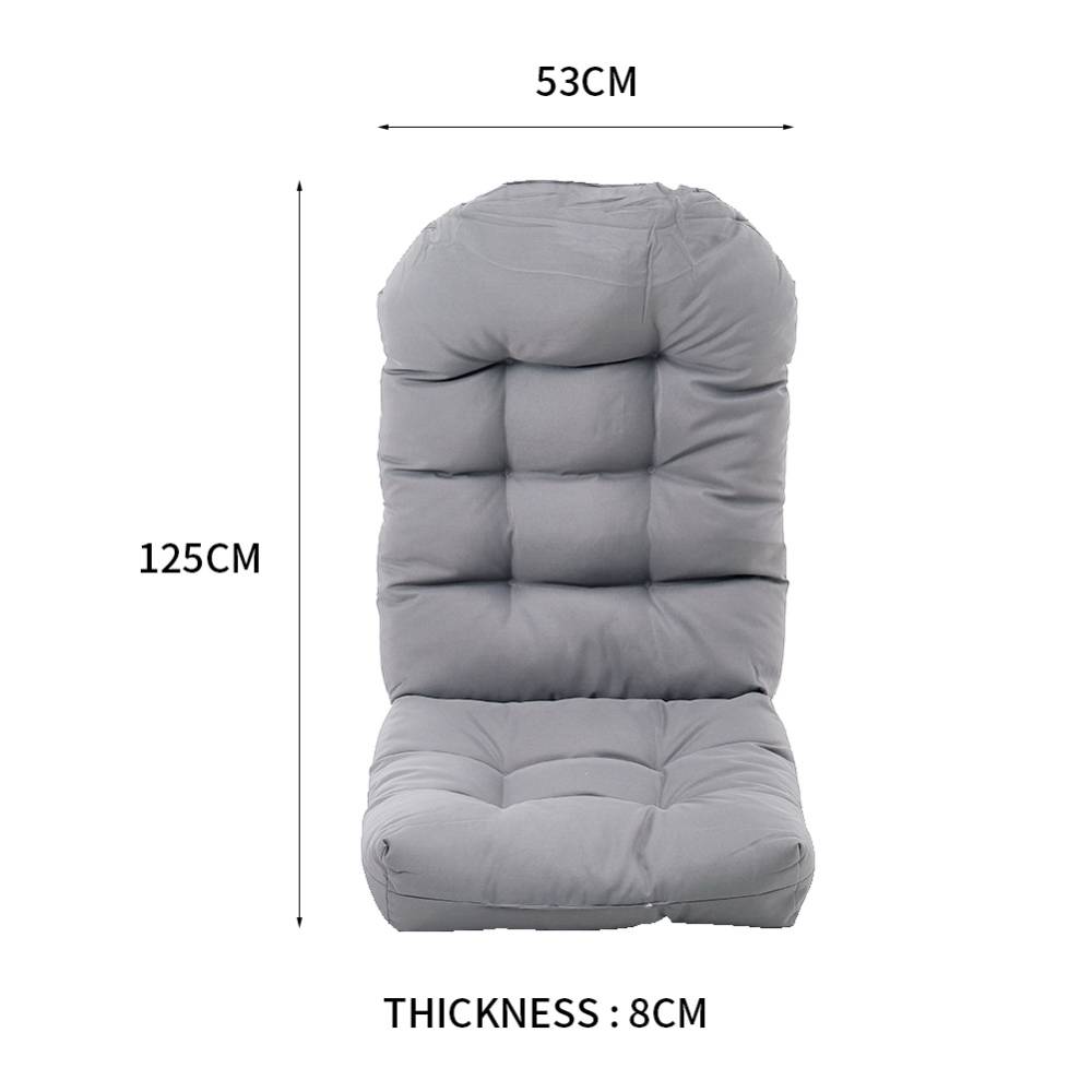 Outdoor Waterproof Tufted Swing Seat Cushion | Light Grey