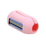 2-in-1 Finger Shaver Mini Razor Travel Portable Toothbrush Cover | Pink