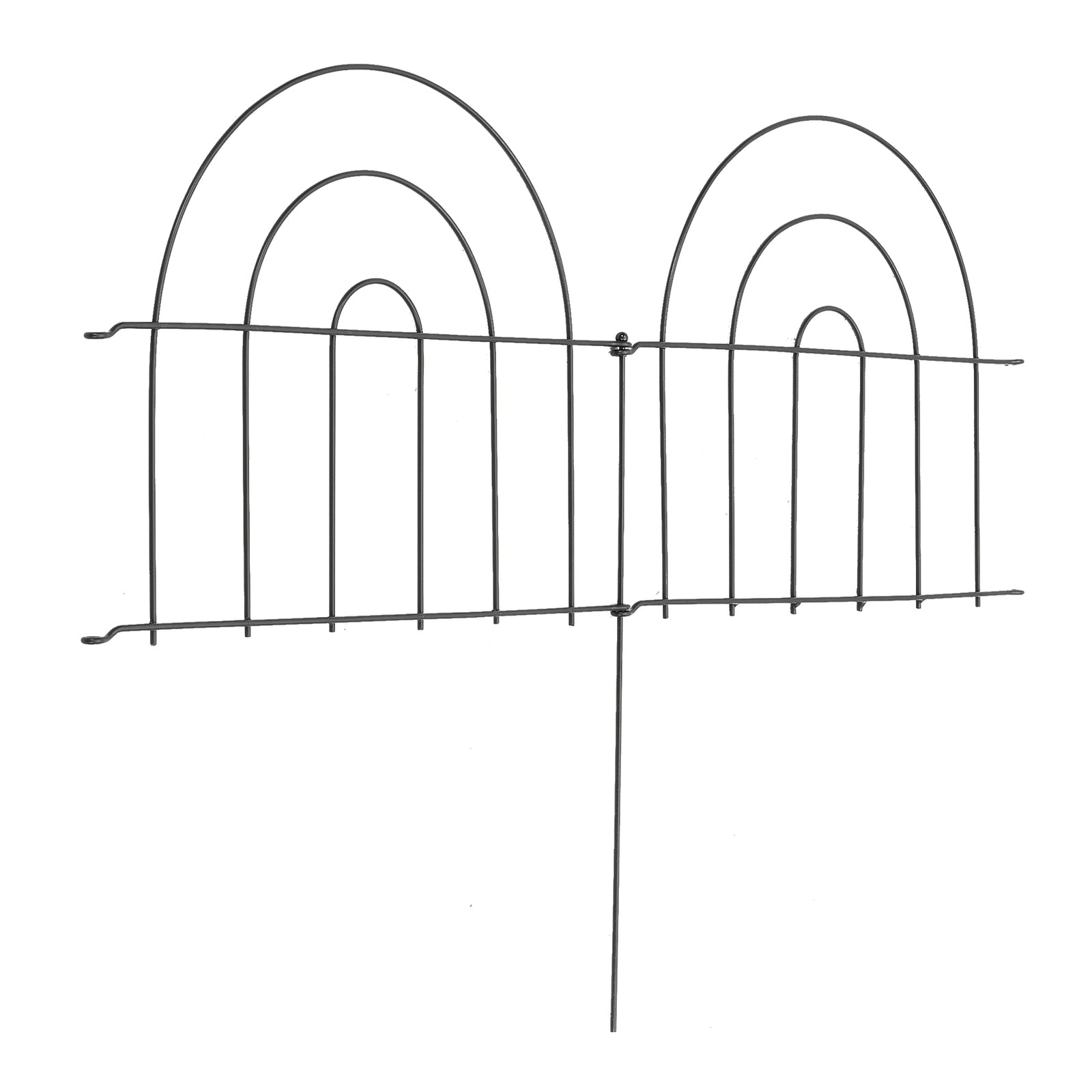 Breeins 10pcs Decorative Metal Garden Fences