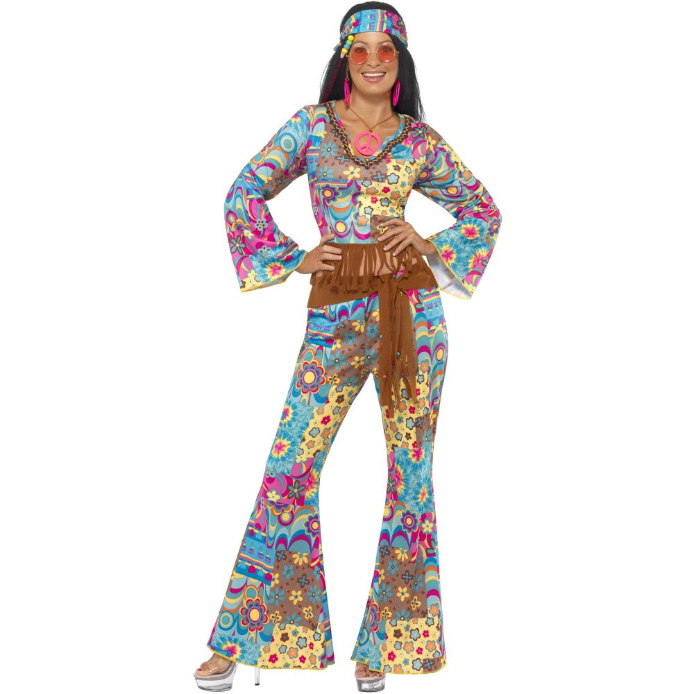 Hippie Flower Power Costume | Medium