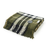 Fergus Tartan Faux Cashmere Large Throw | Green
