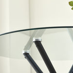 Stylish New York Dining Table Set With 4 Amelia Velvet Chairs | Blue